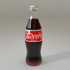 Drink Coca Cola Glass Bottle 3d model
