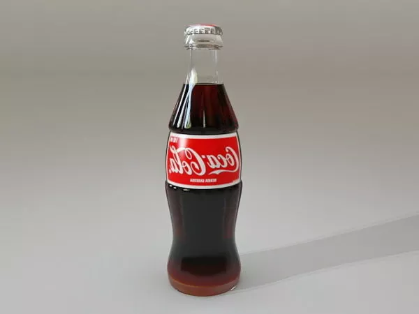Drink Coca Cola Glass Bottle 3d model Drink Coca Cola Glass Bottle 3d model