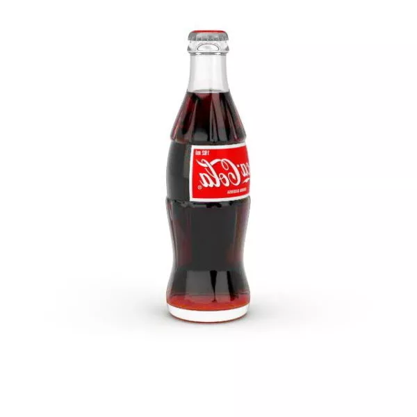 Glass Coca Cola Bottle 3d model Glass Coca Cola Bottle 3d model