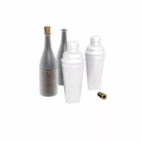 Cocktail Shaker Strong Wine Bottle 3d model