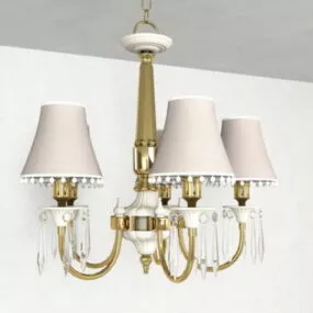 Living Room Colonial Chandelier 3d model