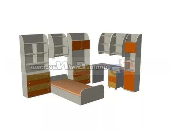 Children Bedroom Furniture Sets 3d model Children Bedroom Furniture Sets 3d model