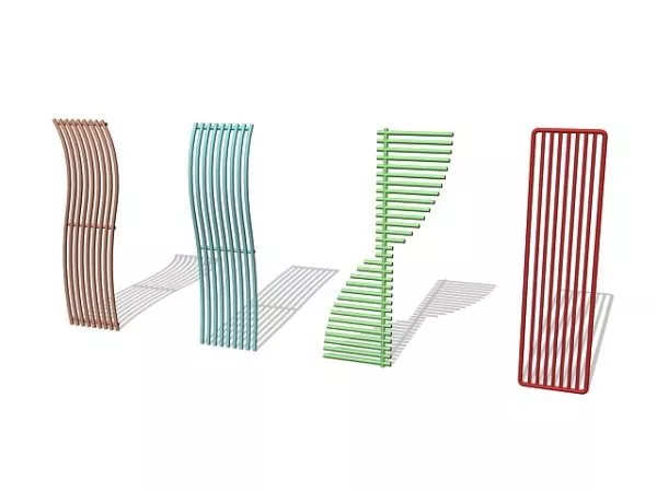 Home Colorful Radiators 3d model Home Colorful Radiators 3d model