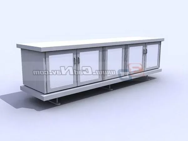 White Lower Cabinet Kitchen Furniture 3d model White Lower Cabinet Kitchen Furniture 3d model
