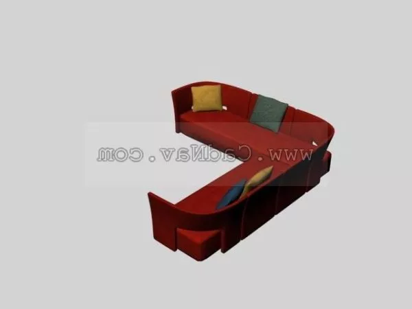 Combination Living Room Corner Sofa 3d model Combination Living Room Corner Sofa 3d model