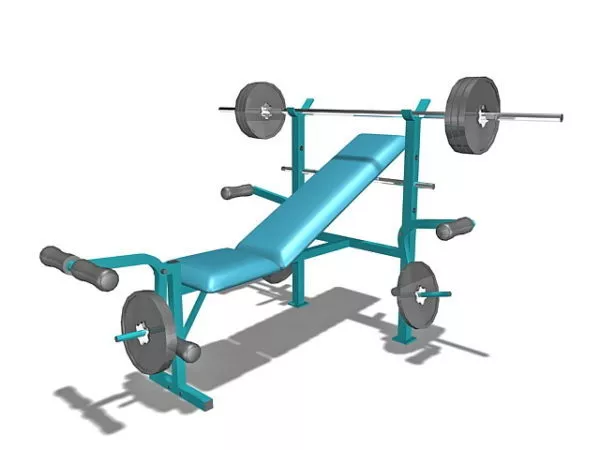 Gym Equipment For Leg Exercise 3d model