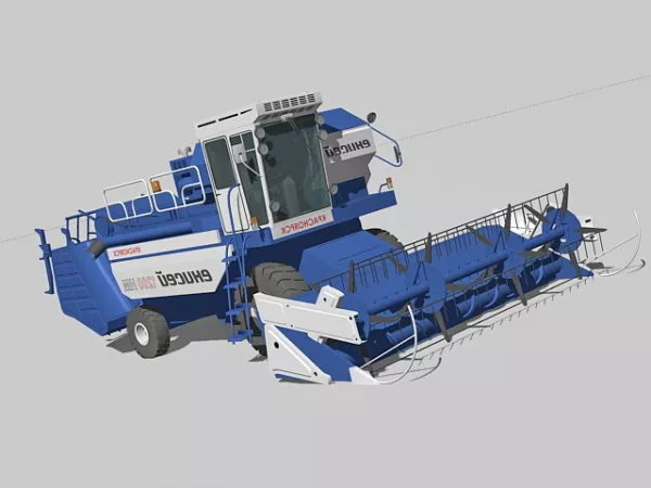 Industrial Combine Harvester 3d model Industrial Combine Harvester 3d model