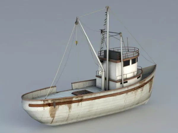 Small Rescue Boat 3d model