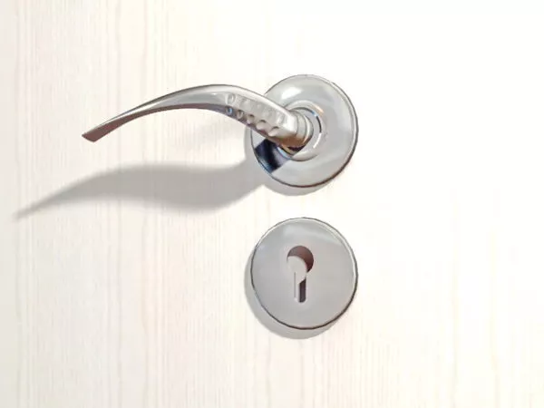 Door Lock With Sphere Handle 3d model