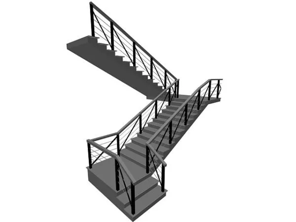 Beautiful Spiral Staircase 3d model