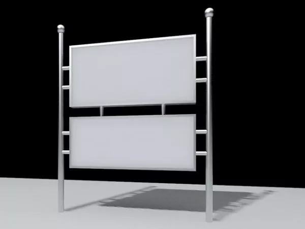 Outdoor Community Bulletin Board 3d model Outdoor Community Bulletin Board 3d model