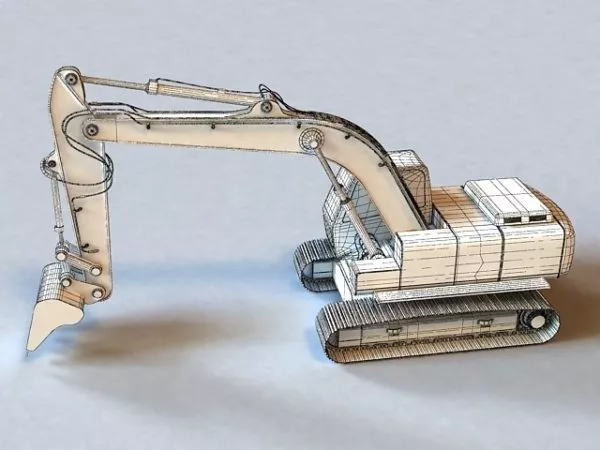Crawler Excavator 3d model