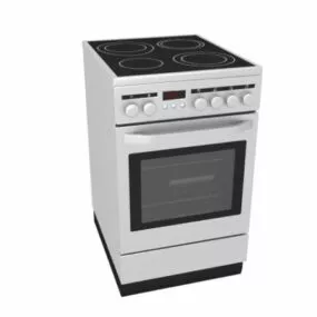 Compact Kitchen Electric Range 3d model