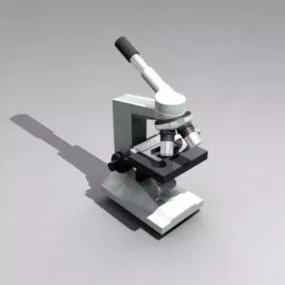 Hospital Compound Microscope 3d model