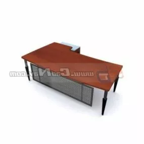 Computer Pc Desk Workstation Furniture 3d model