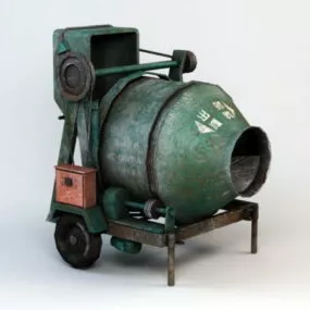 Construction Concrete Mixer Machine 3d model
