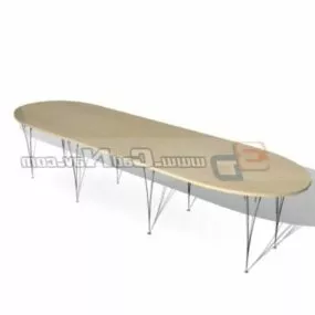 Office Conference Room Desk 3d model