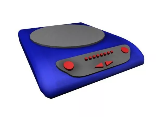 Kitchen Induction Cooker 3d model Kitchen Induction Cooker 3d model