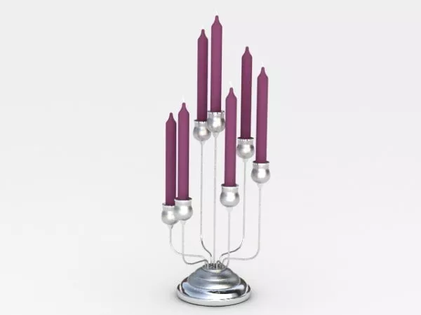 Candlestick Light With Dog Shape Stand 3d model