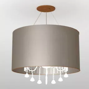 Contemporary Simple Drum Chandelier 3d model