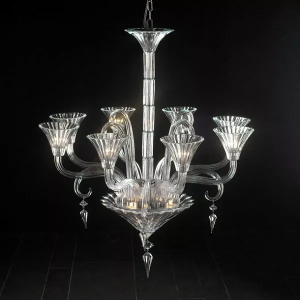 Living Room Contemporary Glass Chandelier 3d model Living Room Contemporary Glass Chandelier 3d model