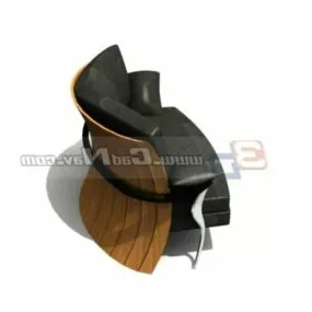 Furniture Home Conversation Bench 3d model