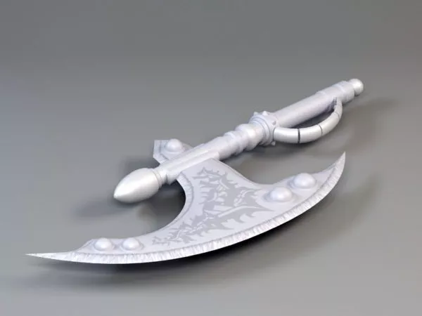 Double Sided Axe Ancient Weapon 3d model