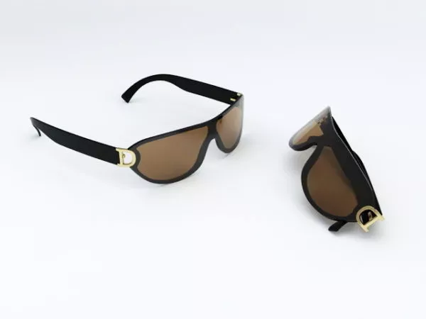 Sunglasses Red Color 3d model