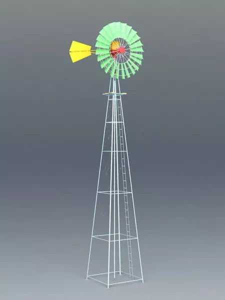 Electric Wind Turbine 3d model