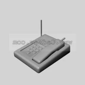 Old Office Cordless Telephone 3d model