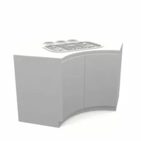 Corner Design Cooking Stove 3d model