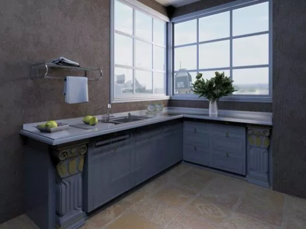 Corner Kitchen Cabinet Furniture 3d model Corner Kitchen Cabinet Furniture 3d model