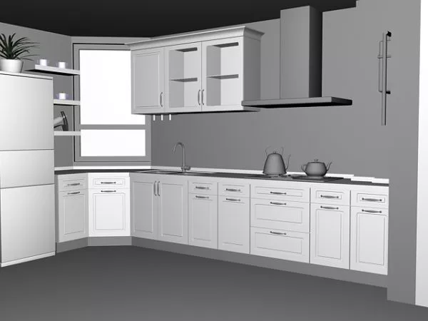 Set Of Kitchen Utensil Spoons With Hanger 3d model