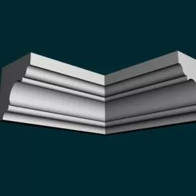 L Corner Wall Molding 3d model