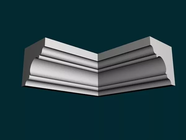Ceiling Molding Carving Style 3d model