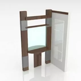 L Shape Room Divider 3d model