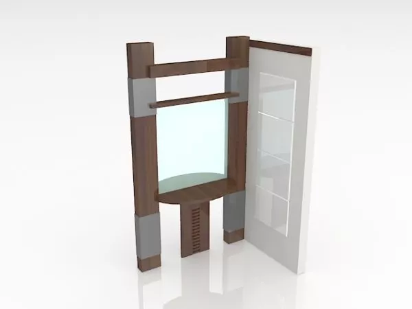 L Shape Room Divider 3d model L Shape Room Divider 3d model