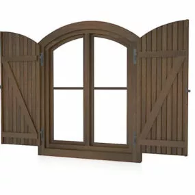 Vintage Cottage Style Window 3d model