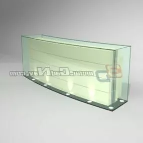Counter Reception Table Furniture 3d model