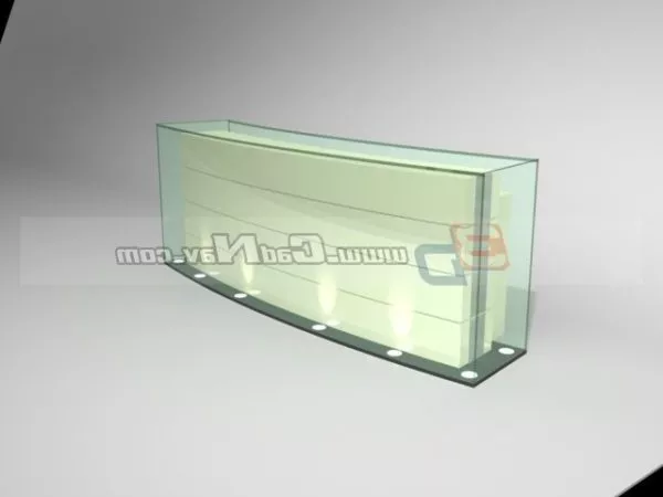 Kitchen Bar Counter With Stools, Food Set And Wine Bottle 3d model