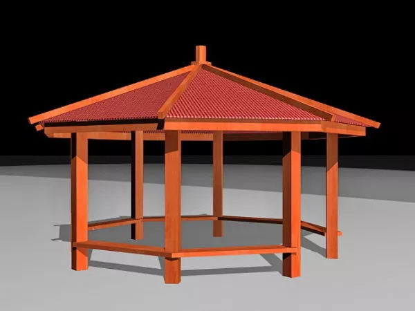 Gazebo Frame 3d model