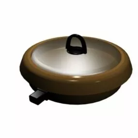 Kitchen Equipment Covered Saucepan 3d model