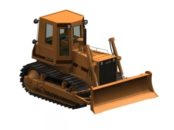 Heavy Industrial Crawler Bulldozer 3d model Heavy Industrial Crawler Bulldozer 3d model