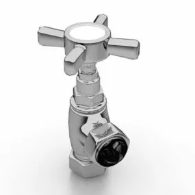 Industrial Cross Head Angle Valve 3d model