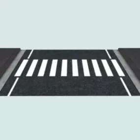 Modular Street Crosswalk Marking 3d model