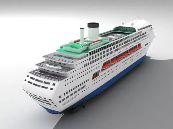 Broken Boat 3d model