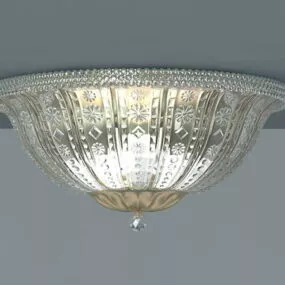 Living Room Crystal Ceiling Light 3d model