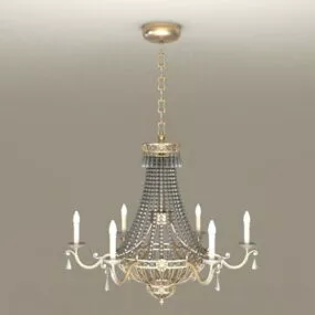 Living Room Crystal Empire Chandelier 3d model