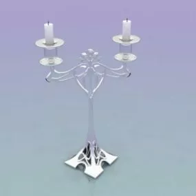 Tableware Crystal Candelabrum 3d model