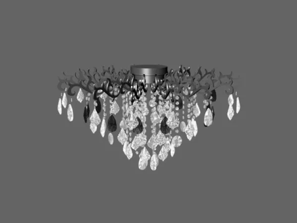 Luxury Crystal Ceiling Light 3d model Luxury Crystal Ceiling Light 3d model